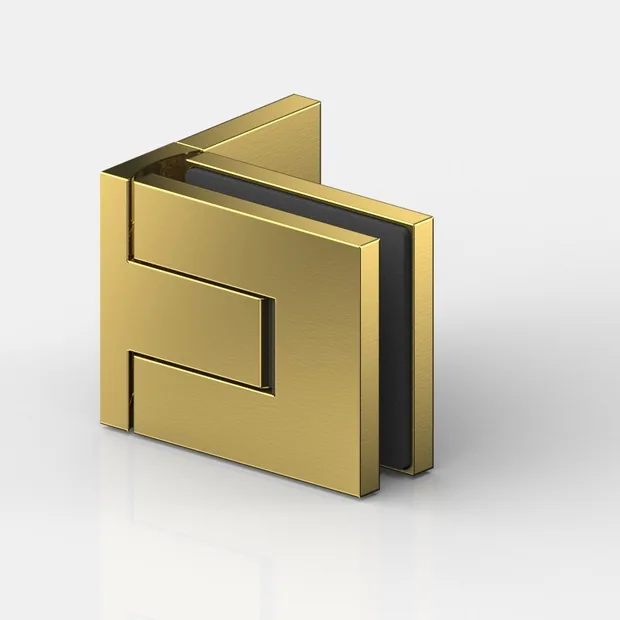 Duschbeschlag in Gold poliert