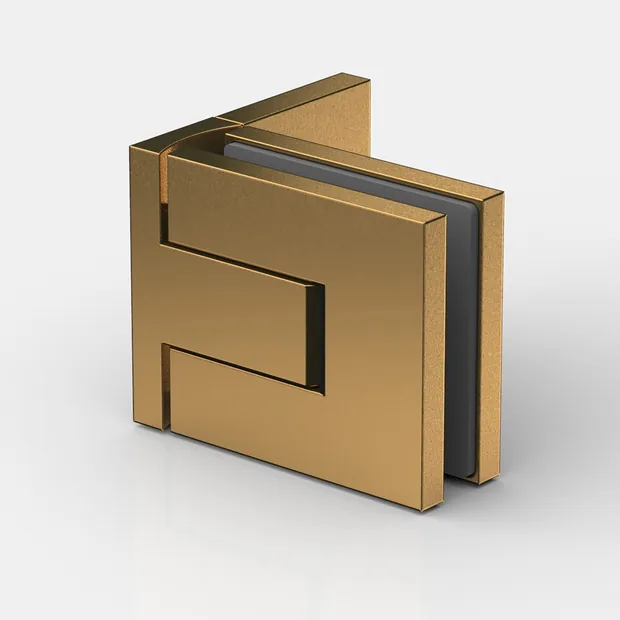 Duschbeschlag in Goldbronze